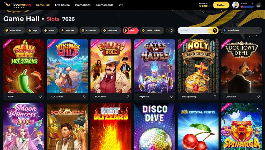 slots boomerang Boomerang Casino slots