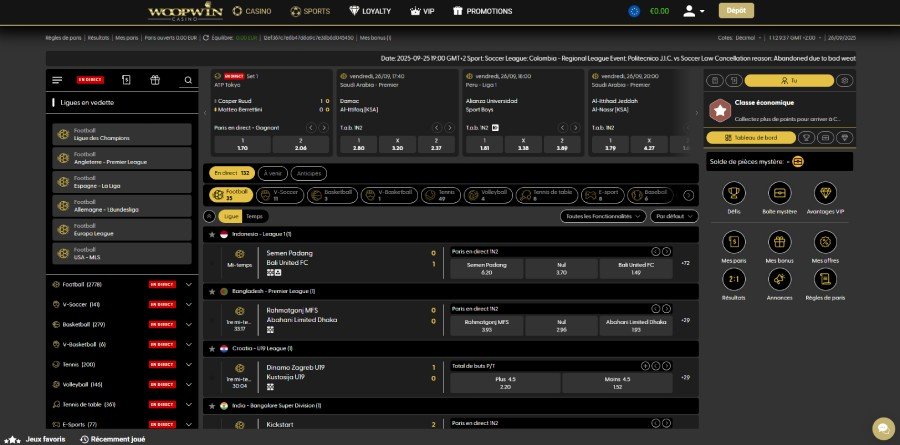 woopwin sports WoopWin Casino sports