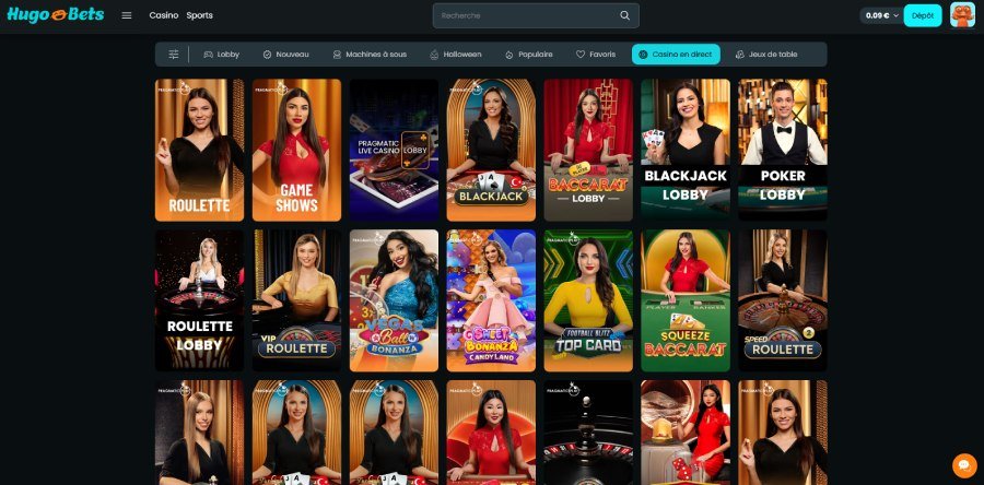 hugobets live Hugo Bets Casino live casino