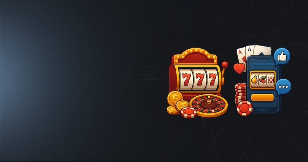 Casino mini games banner on social media stakes and impacts