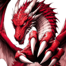 picture 3 Red dragon with sharp claws