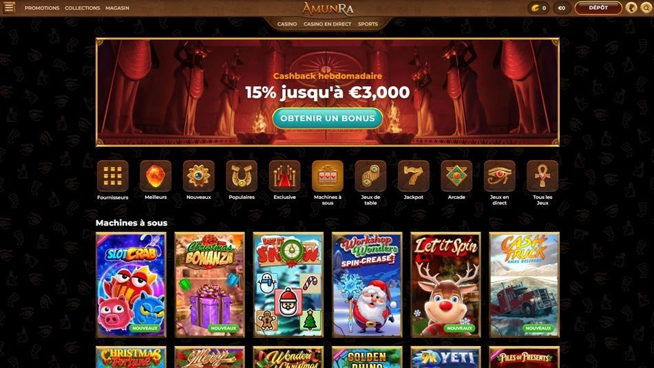 amunra slots AmunRa slot machines