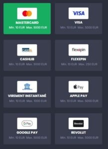 GoldenPlay Casino deposit page