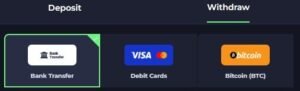 PitBet Casino withdrawal page
