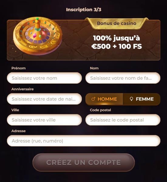 signup amunra 3 AmunRa registration step 3