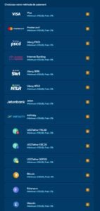 Winbay Casino deposit