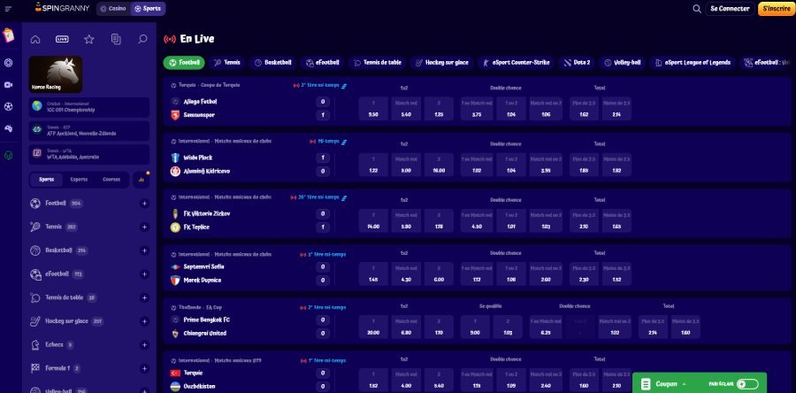 spingranny sports Spingranny Casino sports