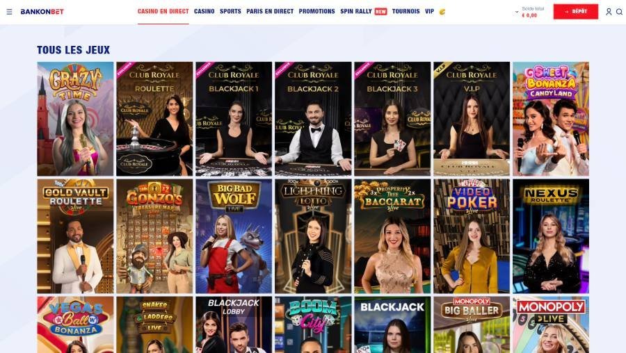 live bankonbet Bankonbet Casino live casino