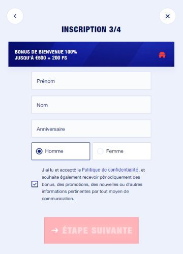 signup bankonbet 3 Sign-up step 3 Bankonbet Casino