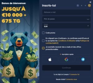Baloo Casino sign-up