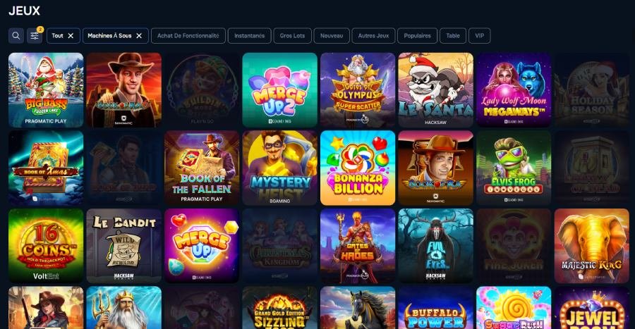 Baloo Casino slot machines