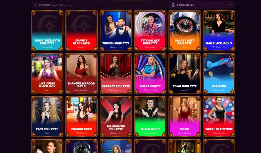 Chanze Casino live casino