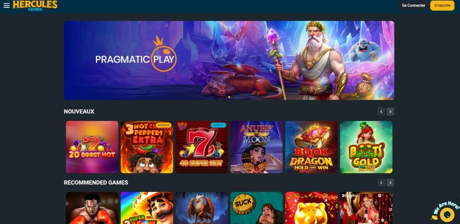 hercules home Hercules Casino homepage