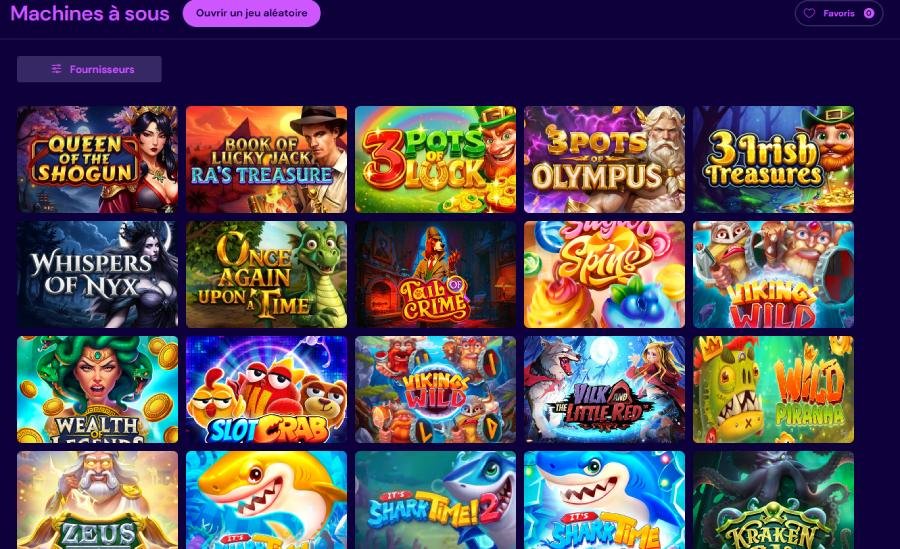Spinlynx Casino slot machines