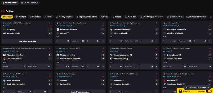 winhero sports Winhero Casino sports section