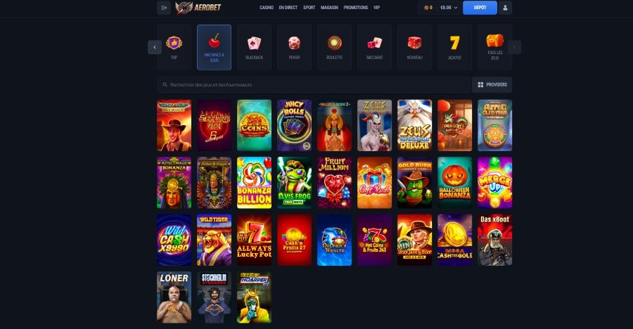 aerobet slots Aerobet Casino slot machines