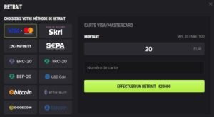 Avocasino withdrawal