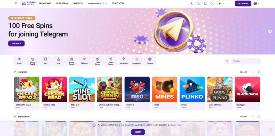 crown slots home Crown Slots Casino homepage