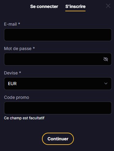 Roibets Casino sign-up 1