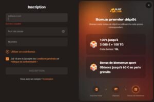 Slotlair Casino sign-up