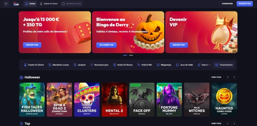 Spin Aura Casino homepage