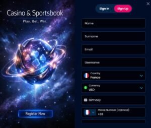 StarzSpins Casino sign-up