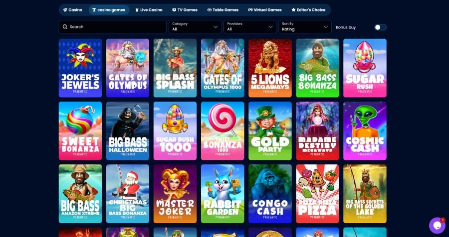 StarzSpins Casino slot machines