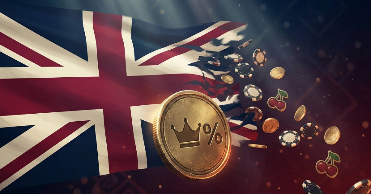 Banner illustrating the UK 40% Remote Gaming Duty hike and its impact on casino bonuses in May 2026