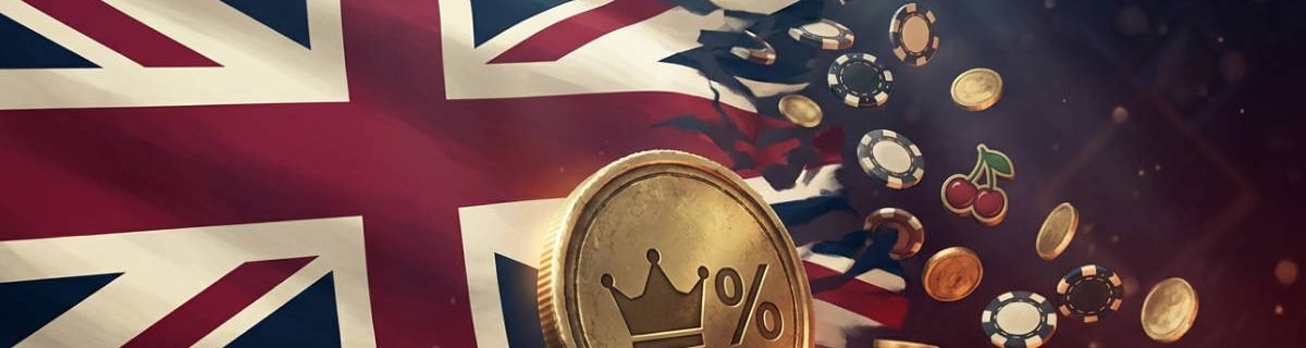 Banner illustrating the UK 40% Remote Gaming Duty hike and its impact on casino bonuses in May 2026