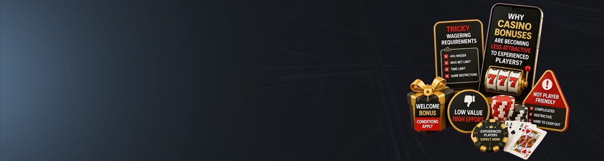 Banner Why casino bonuses are becoming less attractive to experienced players ?